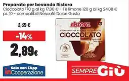 Coop Preparato per bevanda Ristora Cioccolato offerta