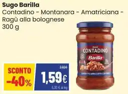 Coop Sugo Barilla Contadino offerta