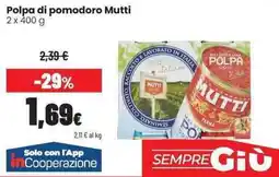 Coop Polpa di pomodoro Mutti offerta