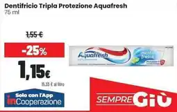 Coop Dentifricio Tripla Protezione Aquafresh offerta