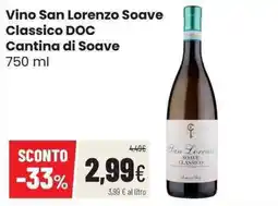 Coop Vino San Lorenzo Soave Classico DOC offerta