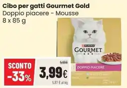Coop Cibo per gatti Gourmet Gold Doppio piacere - Mousse offerta