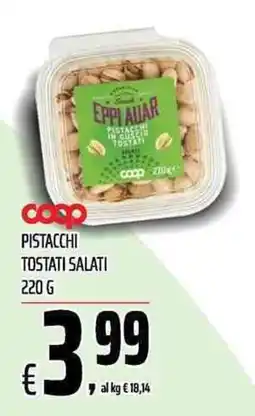 Coop Eppli Avar pistacchi in guscio tostati offerta