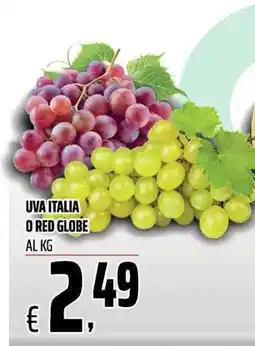 Coop Uva Italia o Red Globe offerta