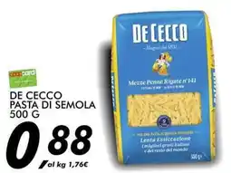 Coop De Cecco pasta di semola offerta