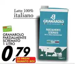 Coop Granarolo parzialmente scremato offerta