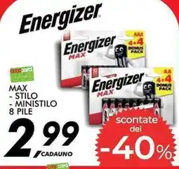 Coop Energizer MAX offerta