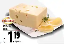 Coop President Emmenthal offerta