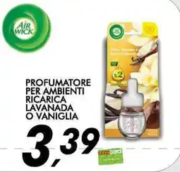 Coop Air Wick profumatore per ambienti ricarica lavanada o vaniglia offerta