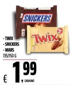 Coop Twix Snickers Mars offerta