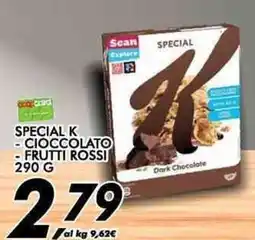 Coop Special K cioccolato frutti rossi offerta