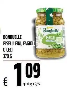 Coop Bonduelle piselli fini, fagioli o ceci offerta