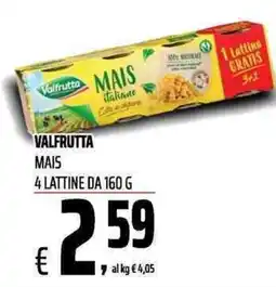 Coop Valfrutta Mais italiano offerta
