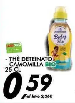Coop Baby Thè Thè deteinato camomilla bio offerta