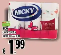 Coop Nicky carta cucina fashion offerta