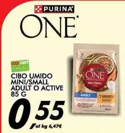 Coop Purina One Cibo Umidio Mini/Small Adult O Active offerta