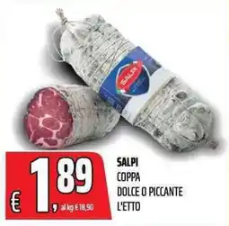 Coop Salpi coppa dolce o piccante offerta