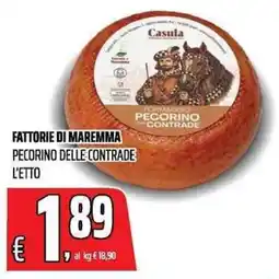 Coop Pecorino delle contrade offerta