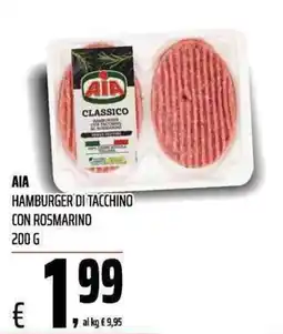 Coop AIA Hamburger di tacchino con rosmarino offerta