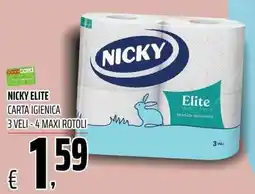 Coop Nicky elite carta igienica offerta