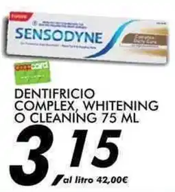 Coop Dentifricio complex whitening o cleaning offerta