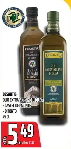 Coop Desantis olio extra vergine di oliva offerta