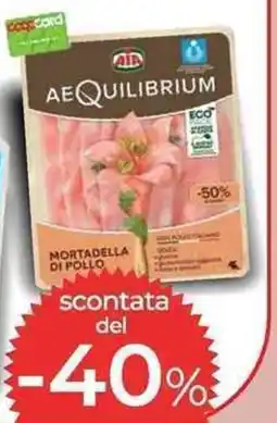 Coop Aequilibrium Mortadella di pollo offerta