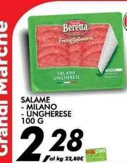 Coop Salame Beretta offerta