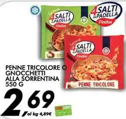 Coop Penne tricolore o gnocchetti alla sorrentina Findus offerta