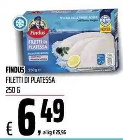 Coop Findus filetti di platea offerta