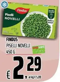 Coop Findus Piselli Novelli offerta
