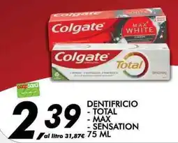Coop Dentifricio Colgate offerta