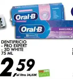Coop Dentifricio Oral-B 3D White offerta