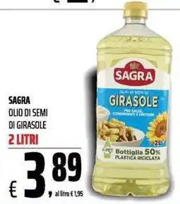 Coop Sagra olio di semi di girasole offerta
