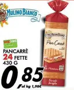 Coop Pan Carrè Mulino Bianco offerta