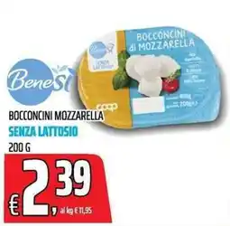 Coop Benessi Bocconcini Mozzarella senza lattosio offerta