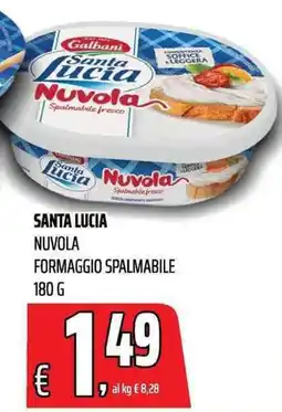 Coop Santa Lucia Nuvola formaggio spalmabile offerta