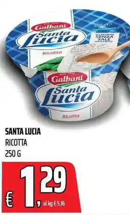 Coop Santa Lucia Ricotta offerta