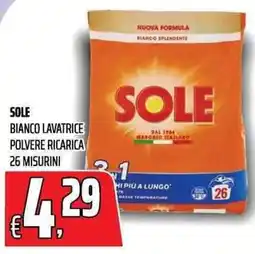 Coop Sole polvere ricarica lavatrice offerta