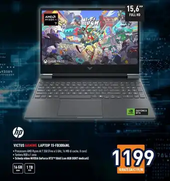 HP Victus Gaming Laptop 15-FB3006NL