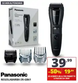 Comet Panasonic regolabarba er-gb61 offerta