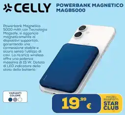 Euronics Powerbank Magnetico Magb5000 Celly offerta