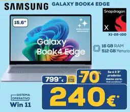 Euronics Samsung Galaxy Book4 Edge offerta