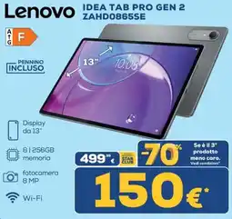 Euronics Lenovo Idea Tab Pro Gen 2 offerta