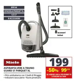 Comet Miele Aspirapolvere a traino Guard S1 Parquet XL offerta