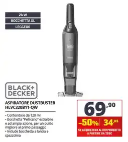 Comet Black+Decker Aspiratore Dustbuster offerta
