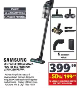 Comet Samsung Scopa elettrica senza filo Jet 85S Premium offerta