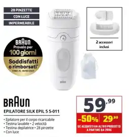 Comet Braun Epilatore Silk Epil 5 5-011 offerta