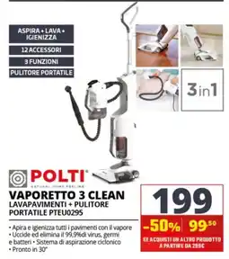 Comet Polti Vaporetto 3 Clean offerta