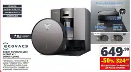 Comet Ecovacs Robot Aspirapolvere Deebot X11 Omnicyclone offerta